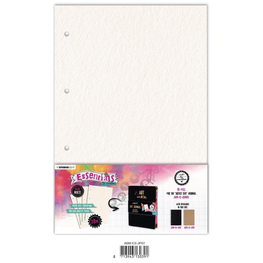 Art By Marlene Journal Pages - Nr. 07. White - Crafty Divas