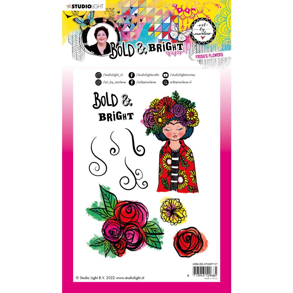 Art By Marlene Stamp - Nr. 127. Frida's Flowers - Crafty Divas