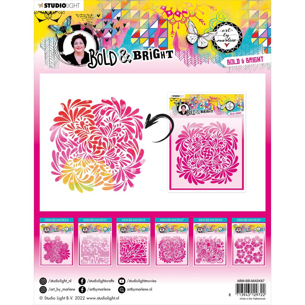 Art By Marlene Stencil - Nr. 67. Bold & Bright - Crafty Divas