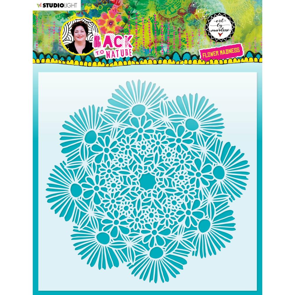 Art By Marlene Stencil - Nr. 84. Flower Madness - Crafty Divas
