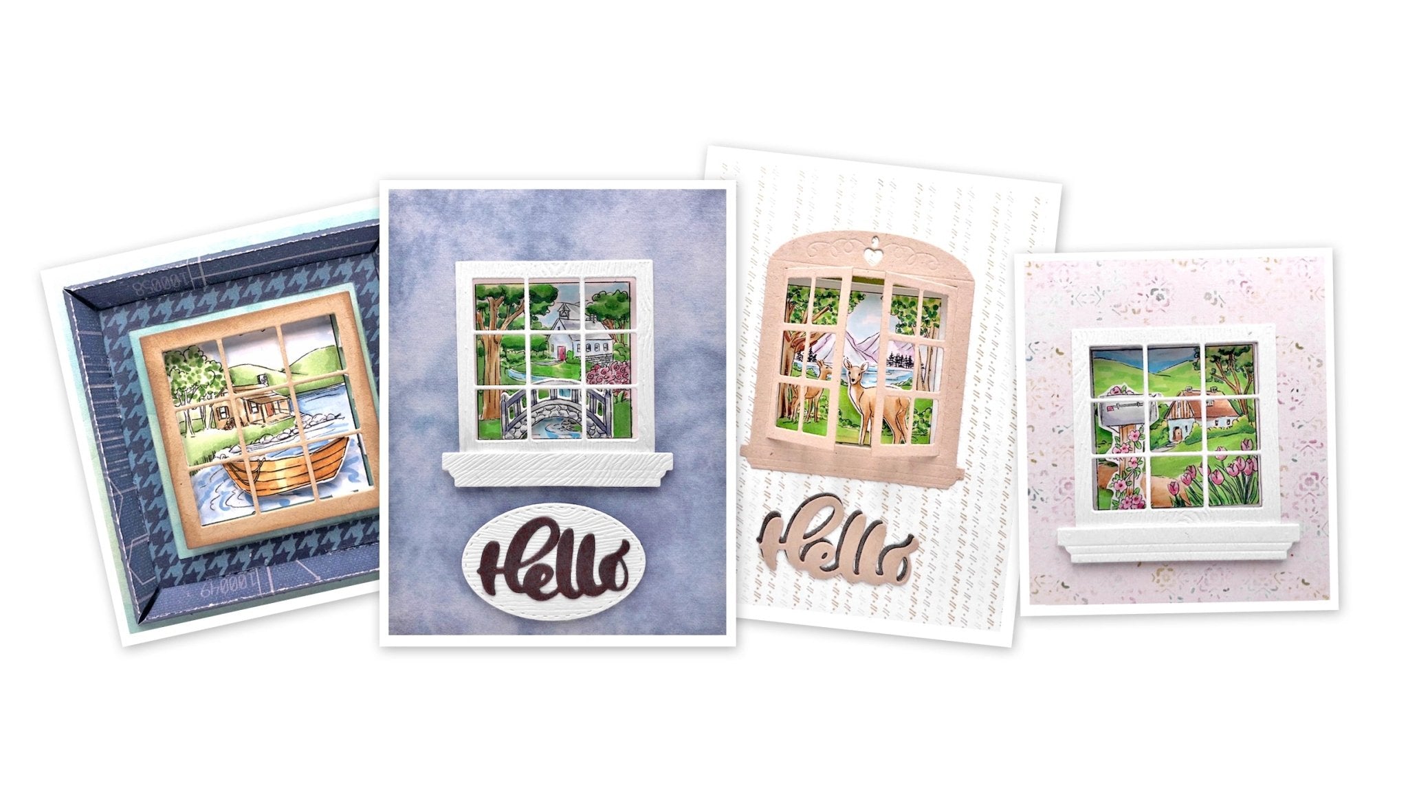 Art Impressions Windows To The World Die - Shadowbox - Crafty Divas