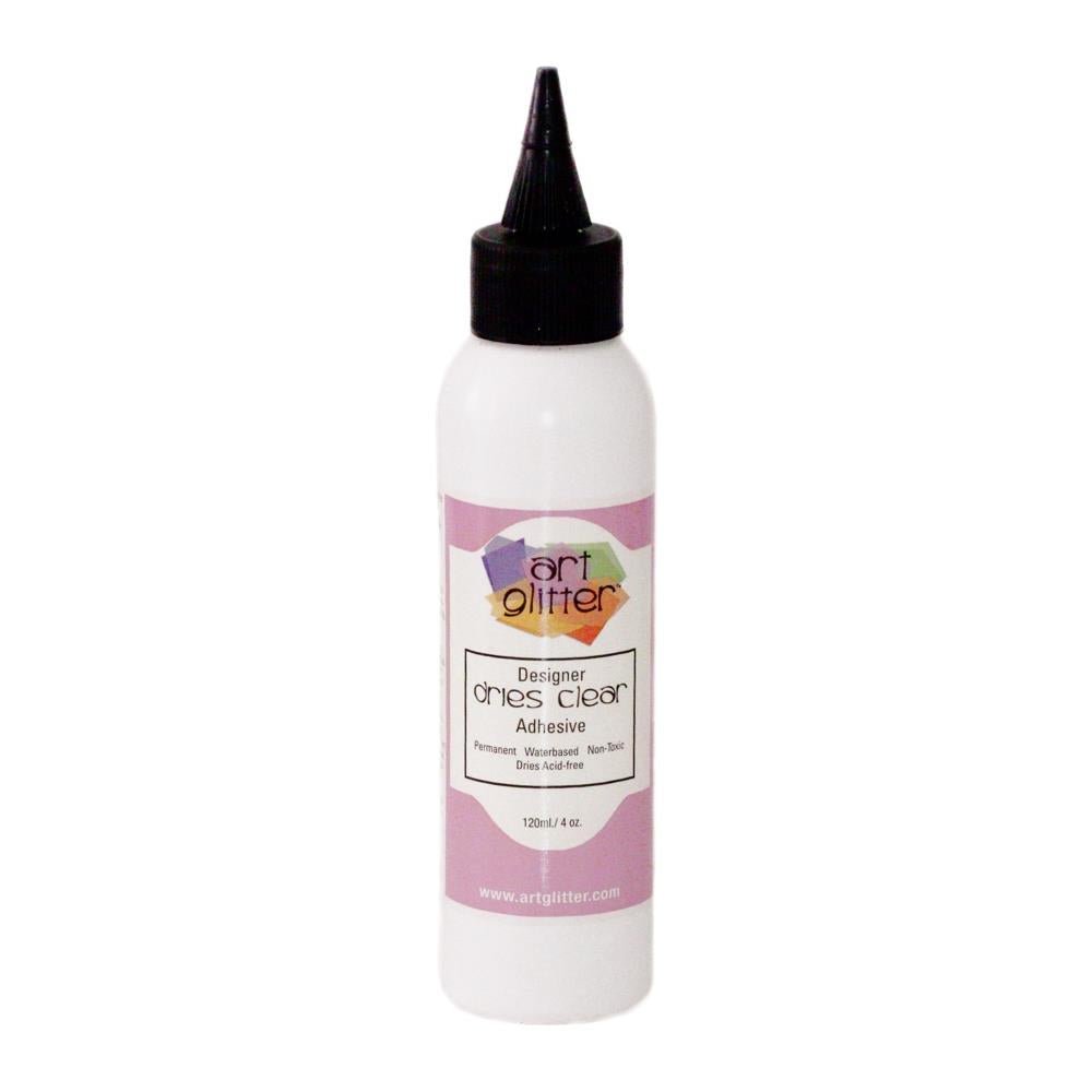 Art Institute Glitter Designer Dries Clear Adhesive 4oz - Crafty Divas
