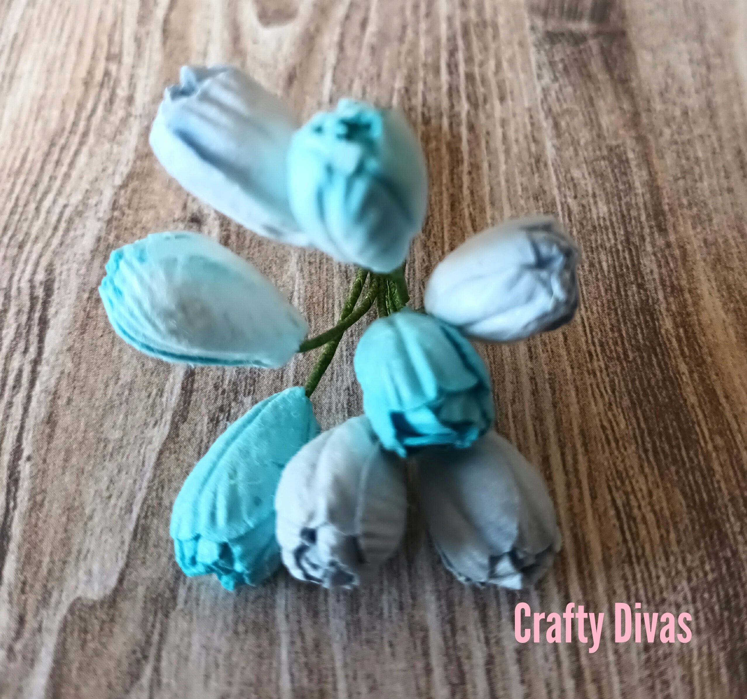 Mulberry Tulips - Shades of Blue