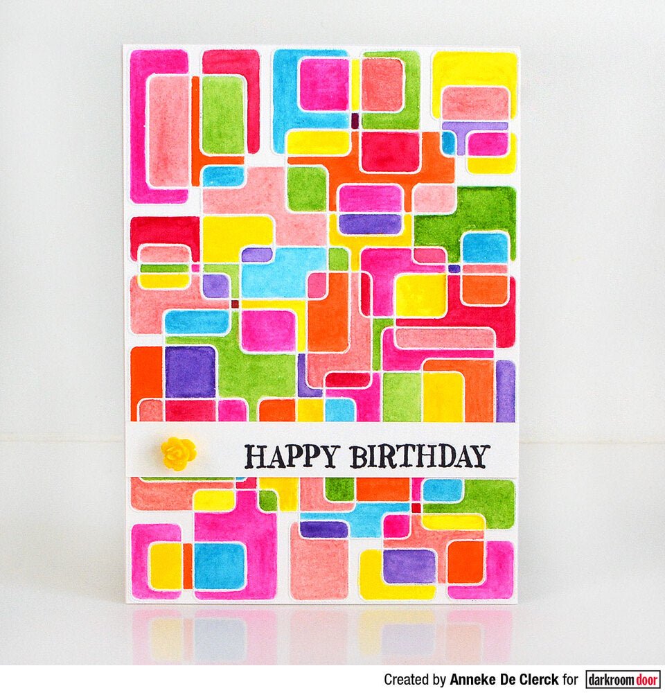 Background Stamp - Overlapping Blocks - Crafty Divas