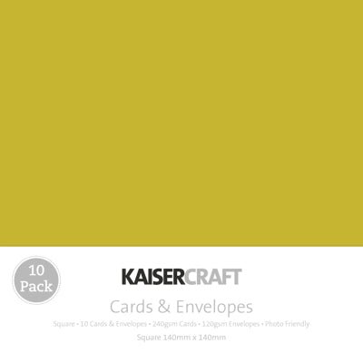 Cards & Envelopes Pack - Olive - Crafty Divas