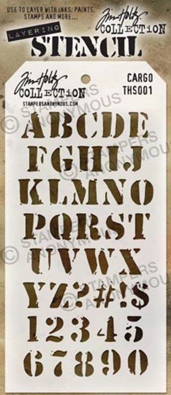 Tim Holtz - Layering Stencil - Cargo