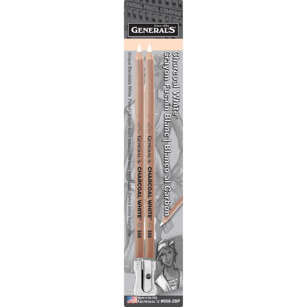 Charcoal White Pencils - 2B - Crafty Divas