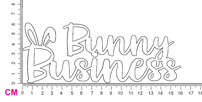 Chipboard Shapes - Bunny Business Large - Crafty Divas