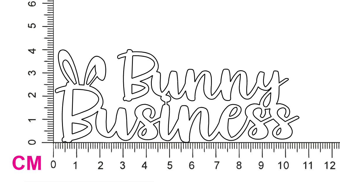 Chipboard Shapes - Bunny Business Small - Crafty Divas