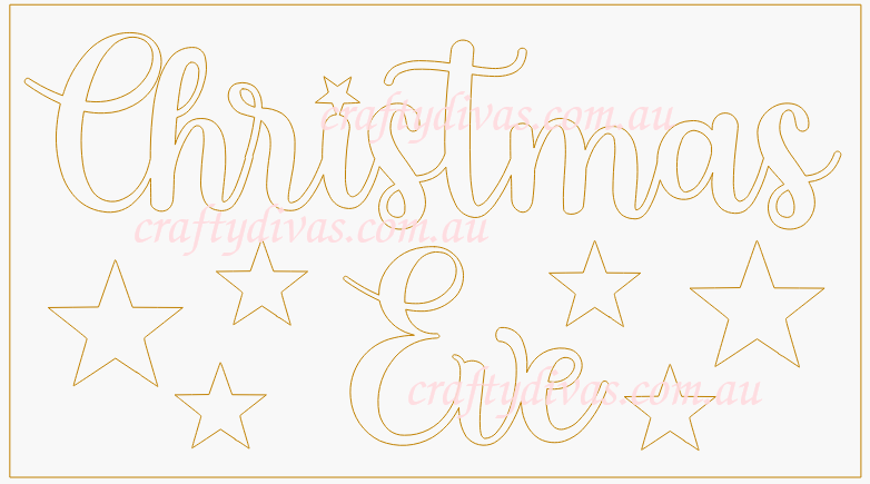 Chipboard Shapes - Christmas Eve - Crafty Divas