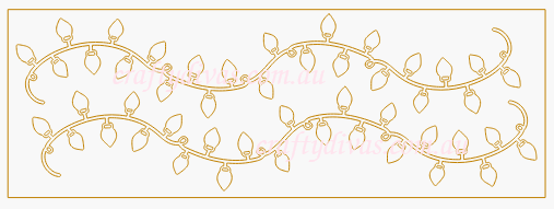 Chipboard Shapes - Christmas Lights Small - Crafty Divas