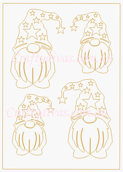 Chipboard Shapes - Gonks - Crafty Divas