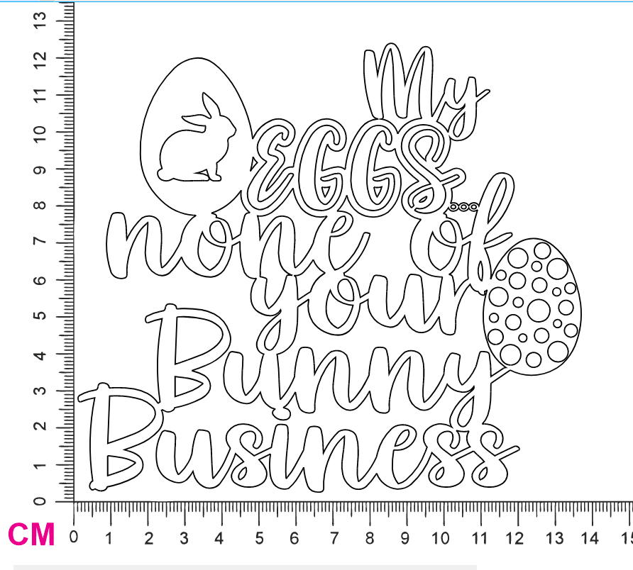 Chipboard Shapes - None of your Bunny Business - Crafty Divas