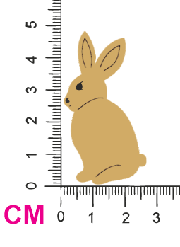 Chipboard Shapes - Rabbit Smalll - Crafty Divas