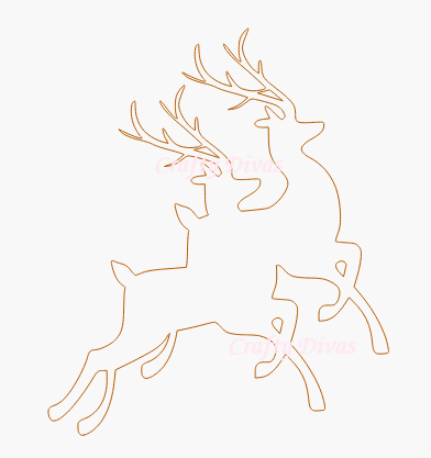 Chipboard Shapes - Reindeers 2 - Crafty Divas