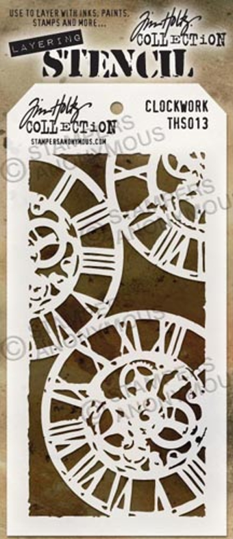 Tim Holtz - Layering Stencil - Clockwork