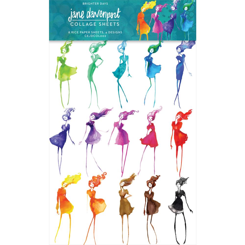 Collage Sheets By Jane Davenport Brighter Days - Crafty Divas