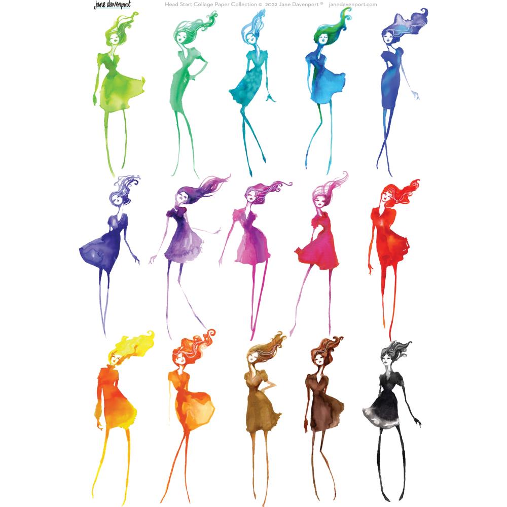 Collage Sheets By Jane Davenport Brighter Days - Crafty Divas