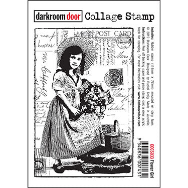 Collage Stamp - Flower Girl - Crafty Divas