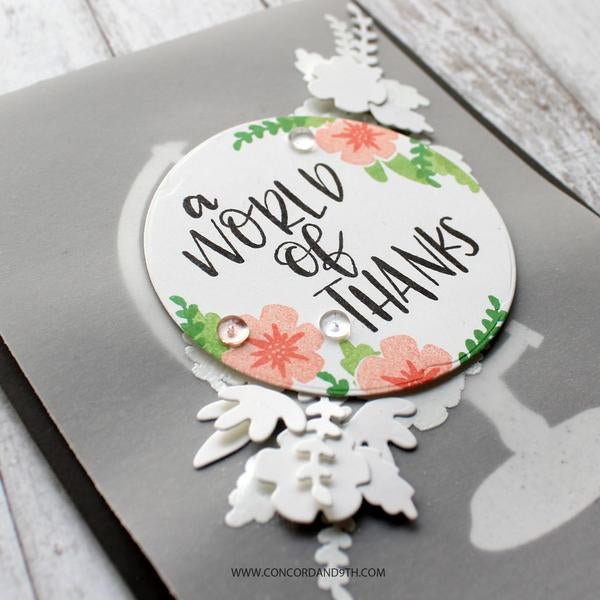 Concord & 9th - GLOBE GREETINGS Stamp Set - Crafty Divas