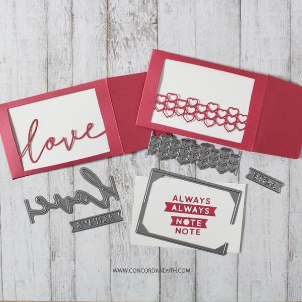 Concord & 9th LOVE ALWAYS FRAME DIES - Crafty Divas
