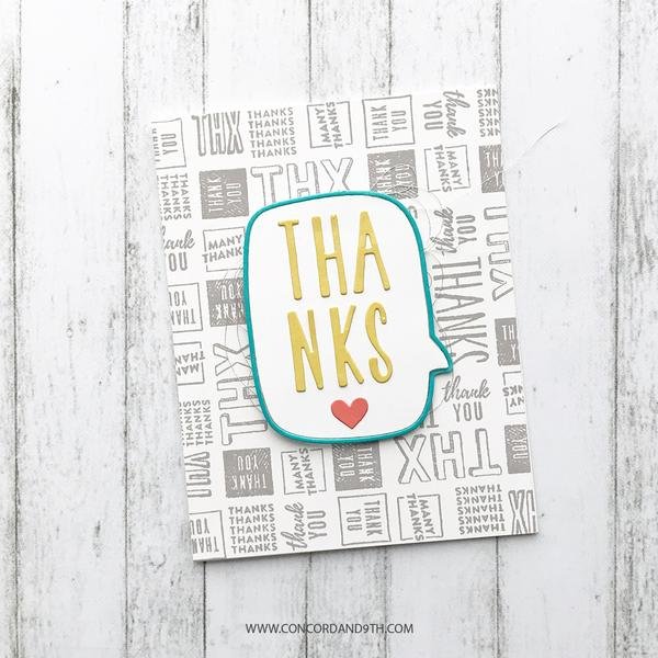 Concord & 9th MANY THANKS DIES - Crafty Divas