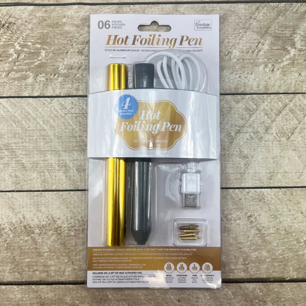 Couture Creations - Hot Foiling Pen with 4 Tips - Crafty Divas