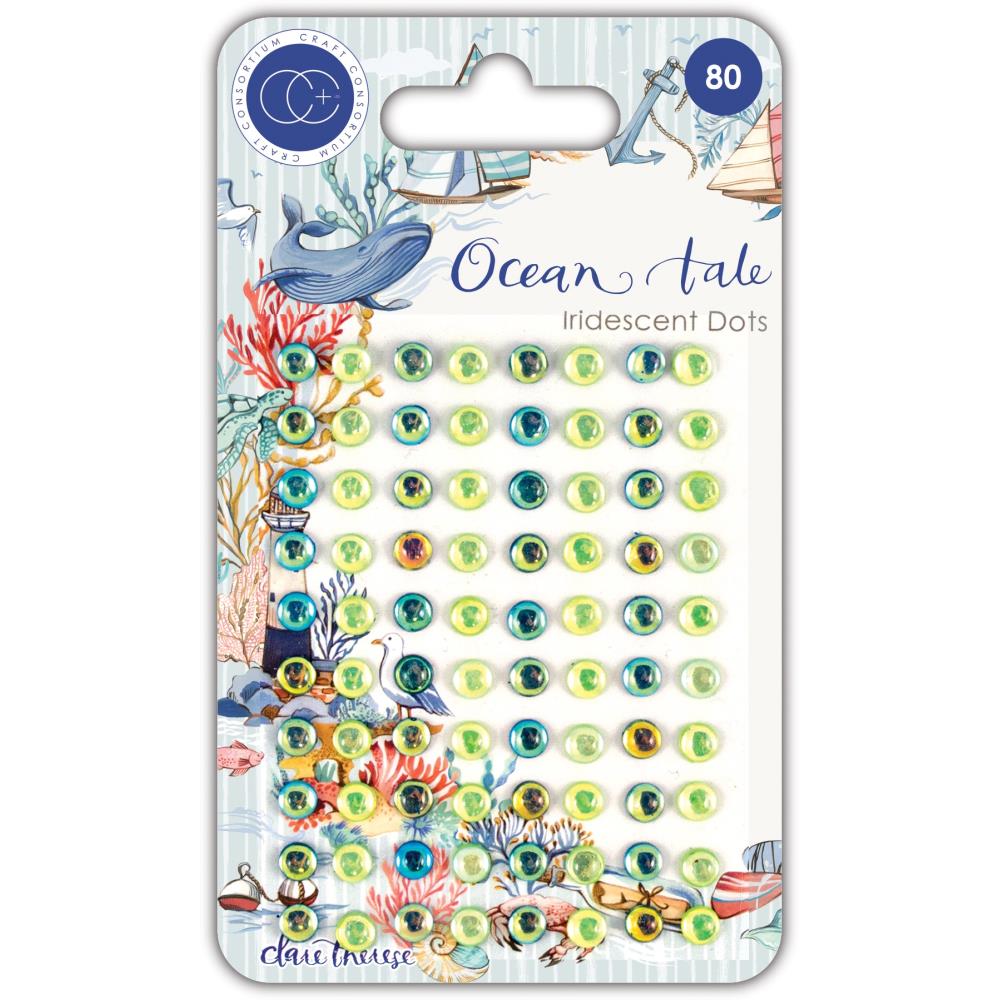 Craft Consortium Adhesive Enamel Dots - Ocean Tale - Crafty Divas