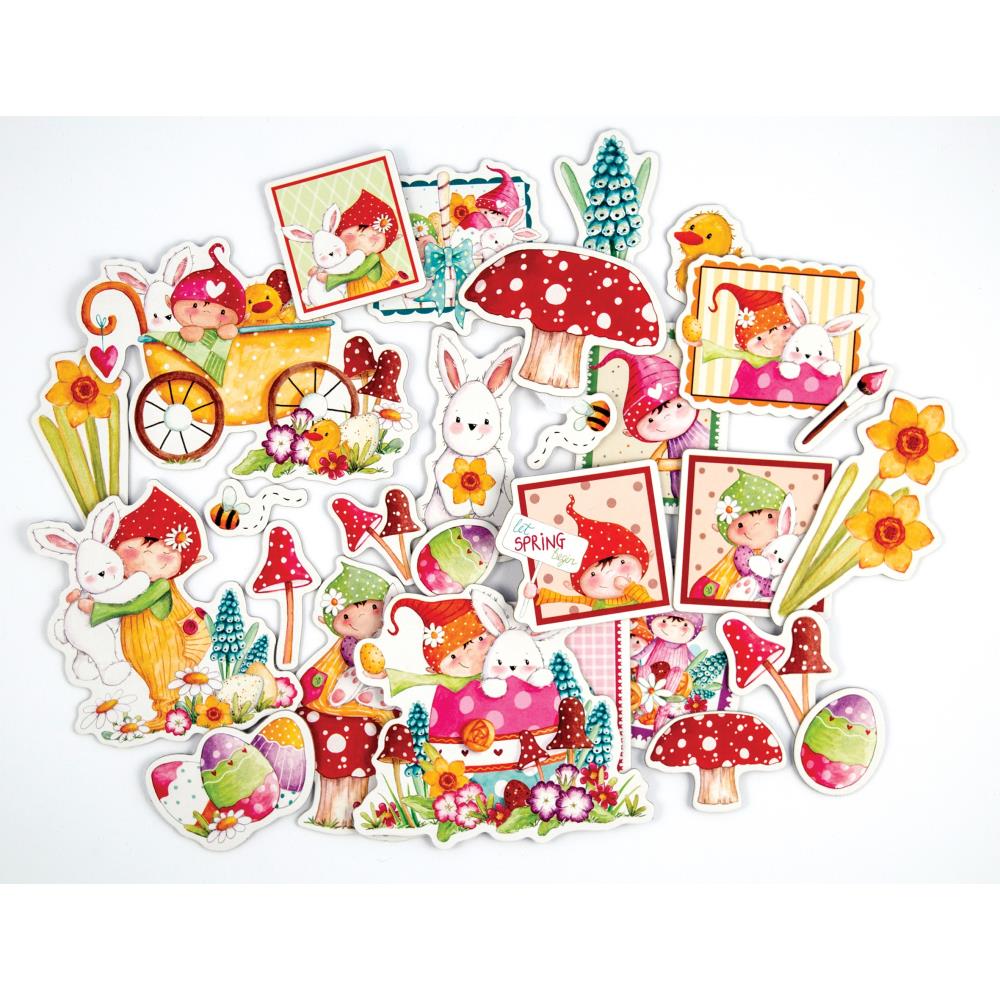 Craft Consortium Chipboard Ephemera - Let Spring Begin - Crafty Divas