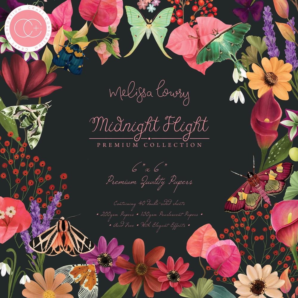 Craft Consortium Double-Sided Paper Pad 6X6 - Midnight Flight - Crafty Divas