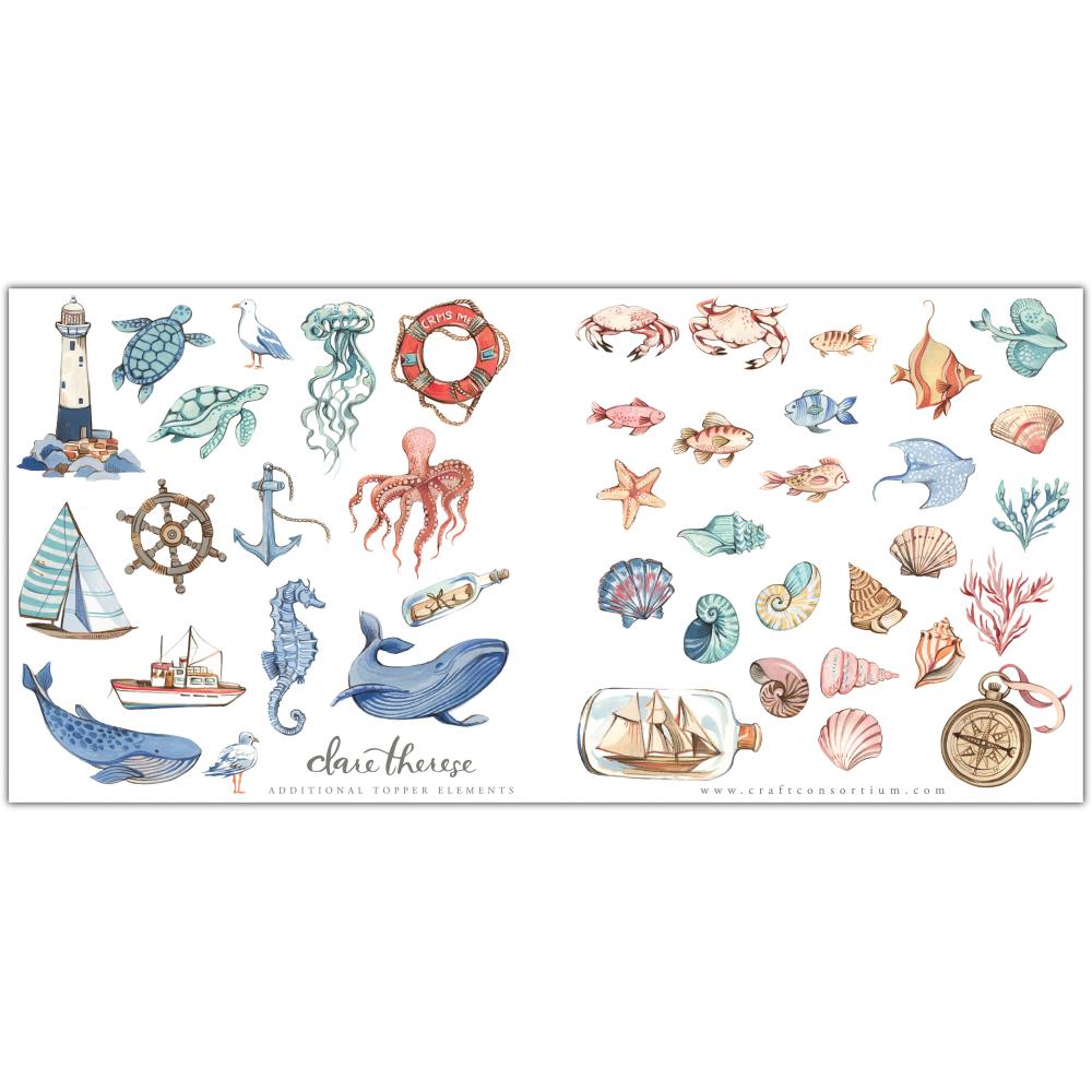 Craft Consortium Double-Sided Paper Pad 6X6 - Ocean Tale - Crafty Divas