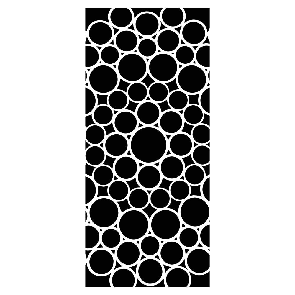 Crafter's Workshop Template 4X9 - Bubbled Circles - Crafty Divas
