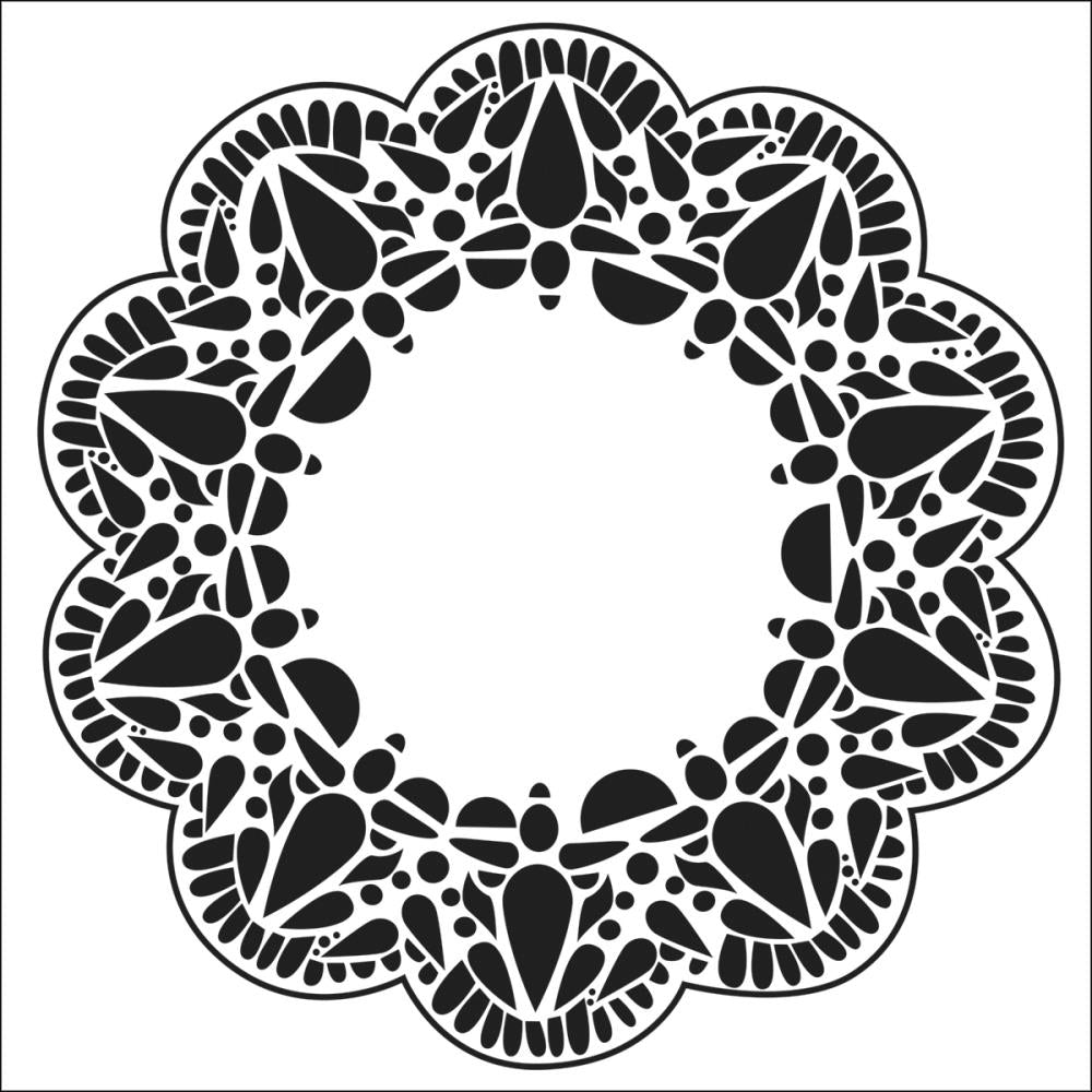 Crafters Workshop Template 6X6 - Deco Doily - Crafty Divas