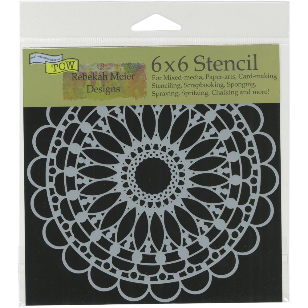 Crafter's Workshop Template 6"X6" - Scalloped Mandala - Crafty Divas