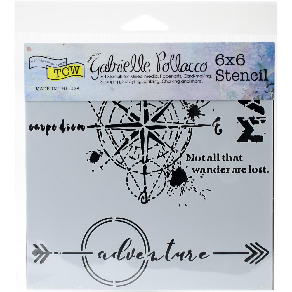 Crafters Workshop Template 6X6 - Wanderlust - Crafty Divas