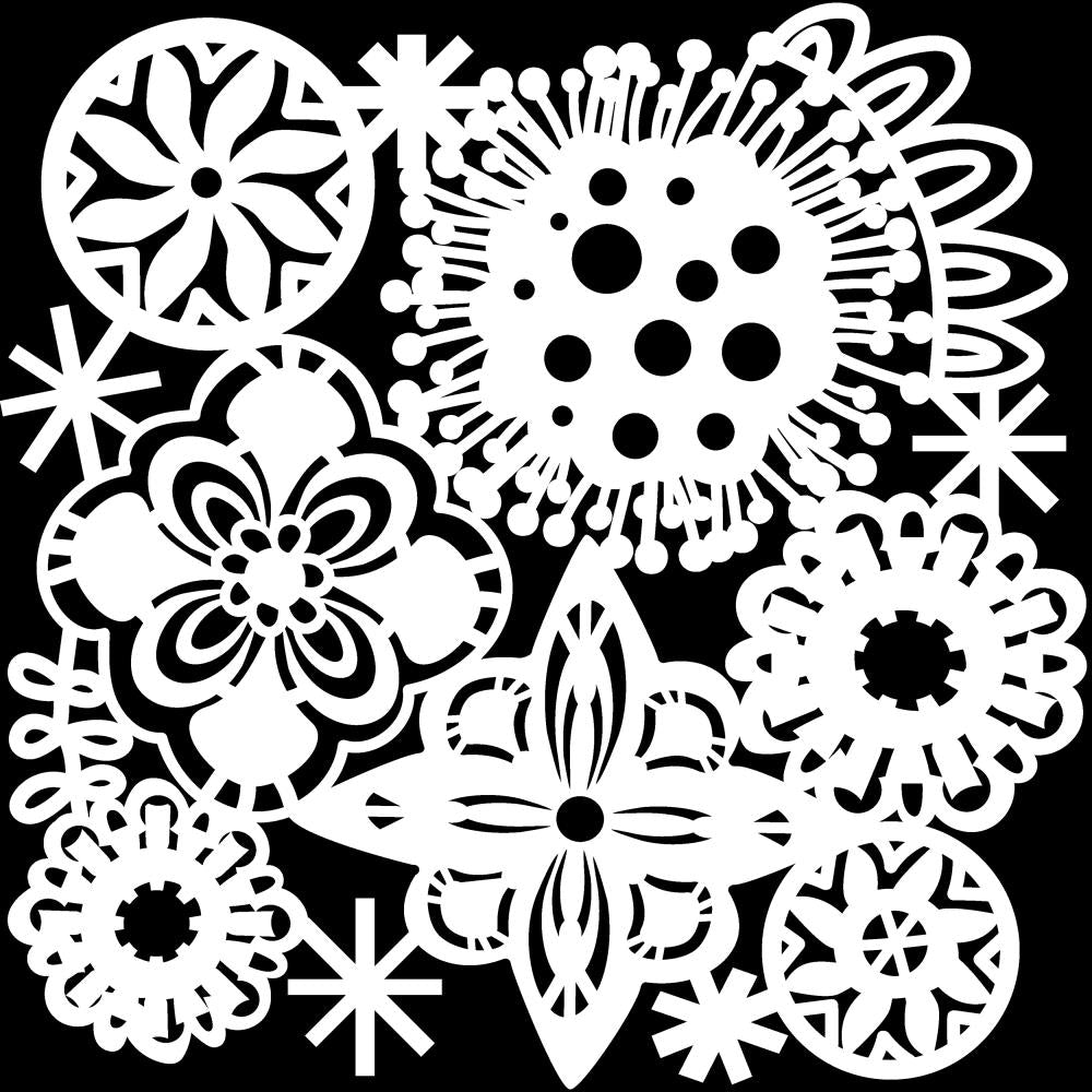 Crafters Workshop Template - Festive Flowers - Crafty Divas