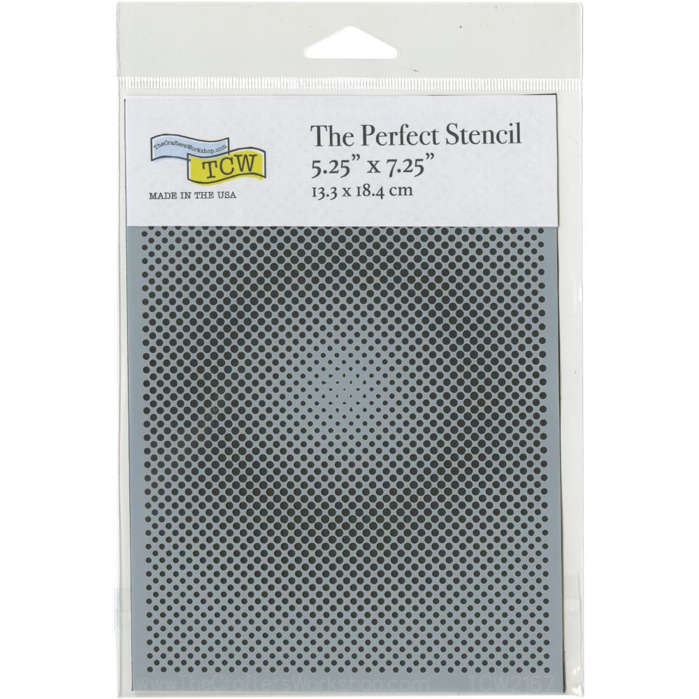 Crafter's Workshop Template- Halftone Vortex - Crafty Divas