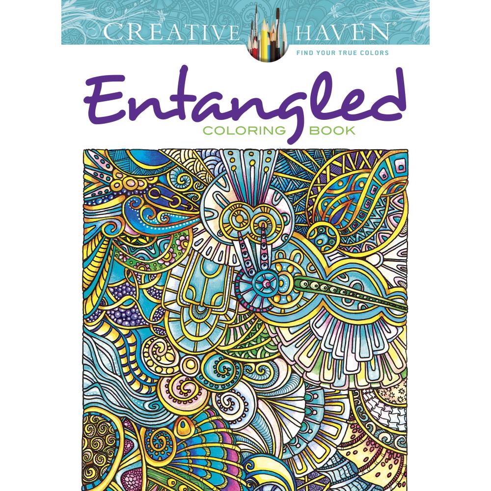 Creative Haven Colouring Book - Entangled - Crafty Divas
