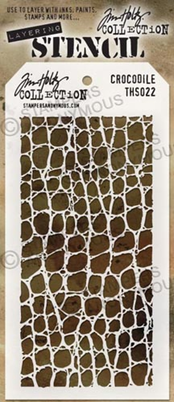 Tim Holtz - Layering Stencil - Crocodile