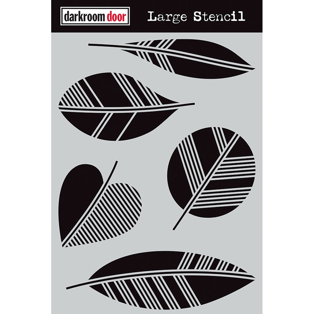 Darkroom Door Large Stencil - Carved Leaves - Crafty Divas