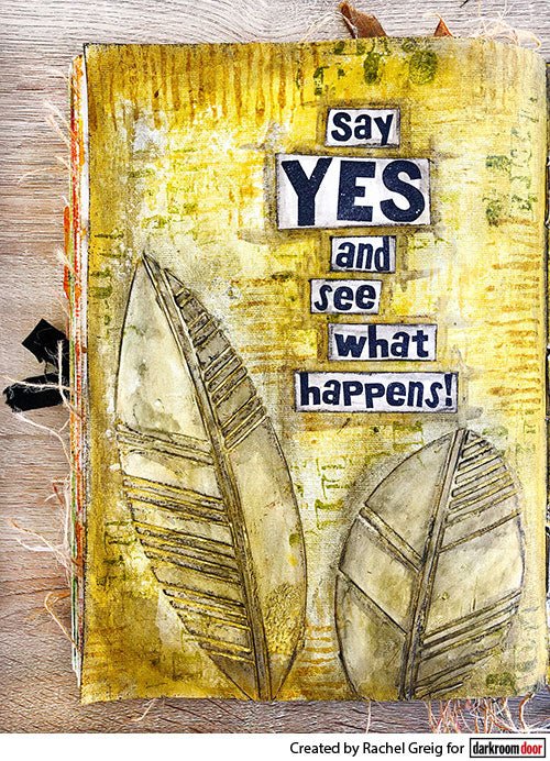 Darkroom Door Large Stencil - Carved Leaves - Crafty Divas