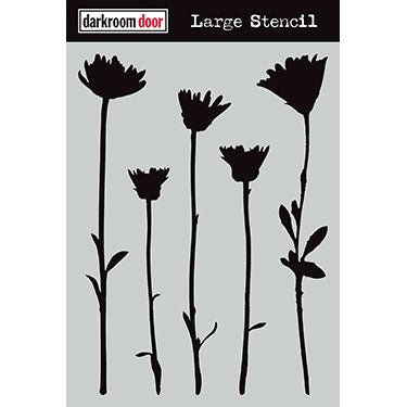 Darkroom Door Large Stencil - Wildflowers - Crafty Divas