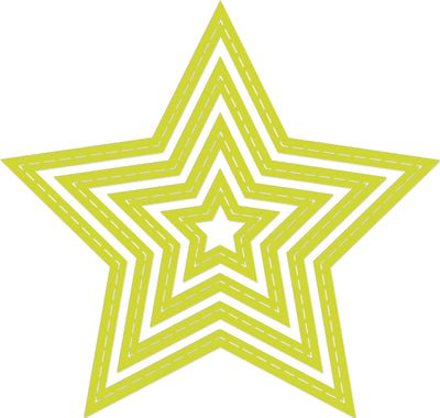 Decorative Die Stitched Star - Crafty Divas