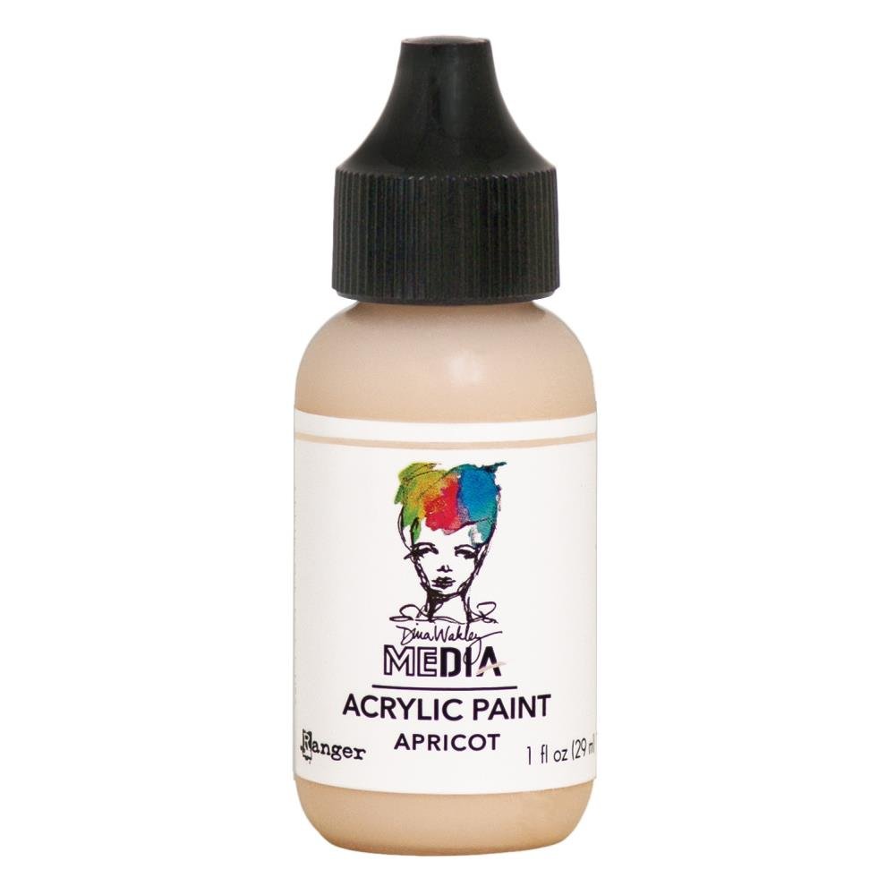 Dina Wakley Media Acrylic Paint - Apricot - Crafty Divas