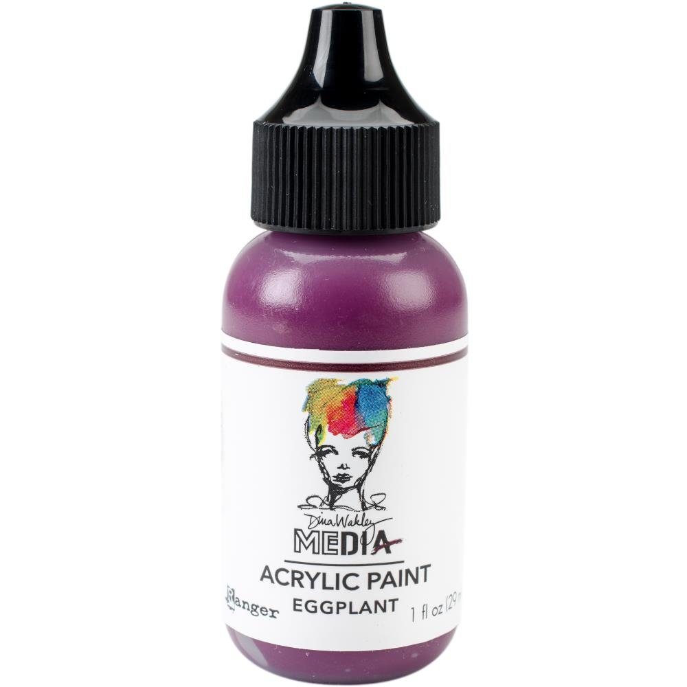 Dina Wakley Media Acrylic Paint - Eggplant - Crafty Divas
