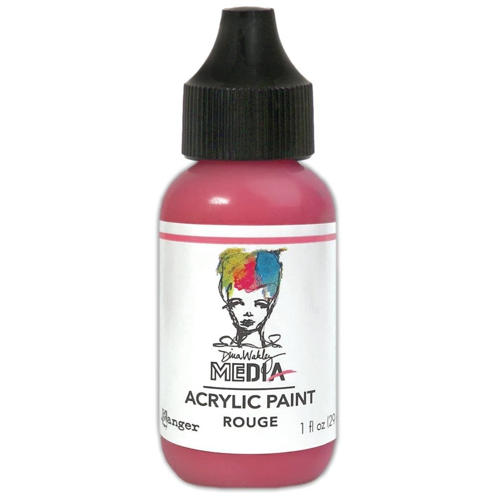 Dina Wakley Media Acrylic Paint - Rouge - Crafty Divas
