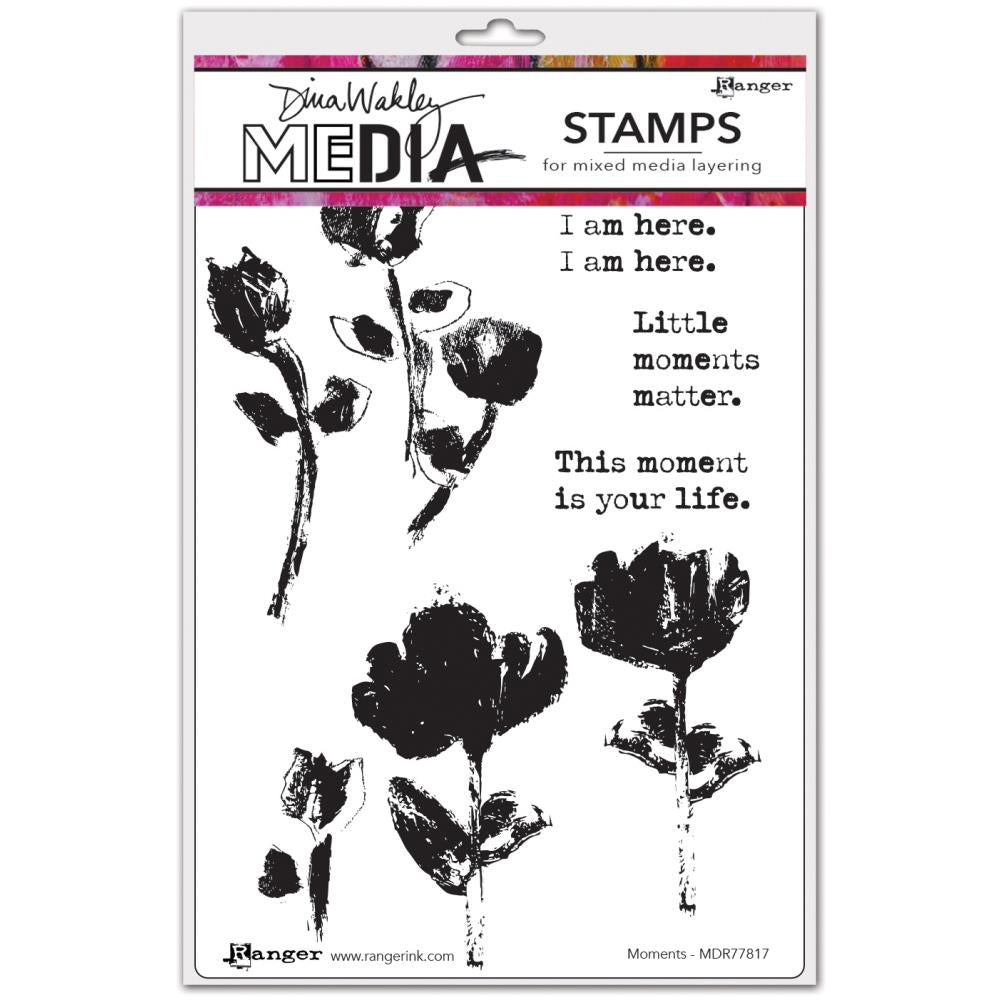 Dina Wakley Media Cling Stamps - Moments - Crafty Divas