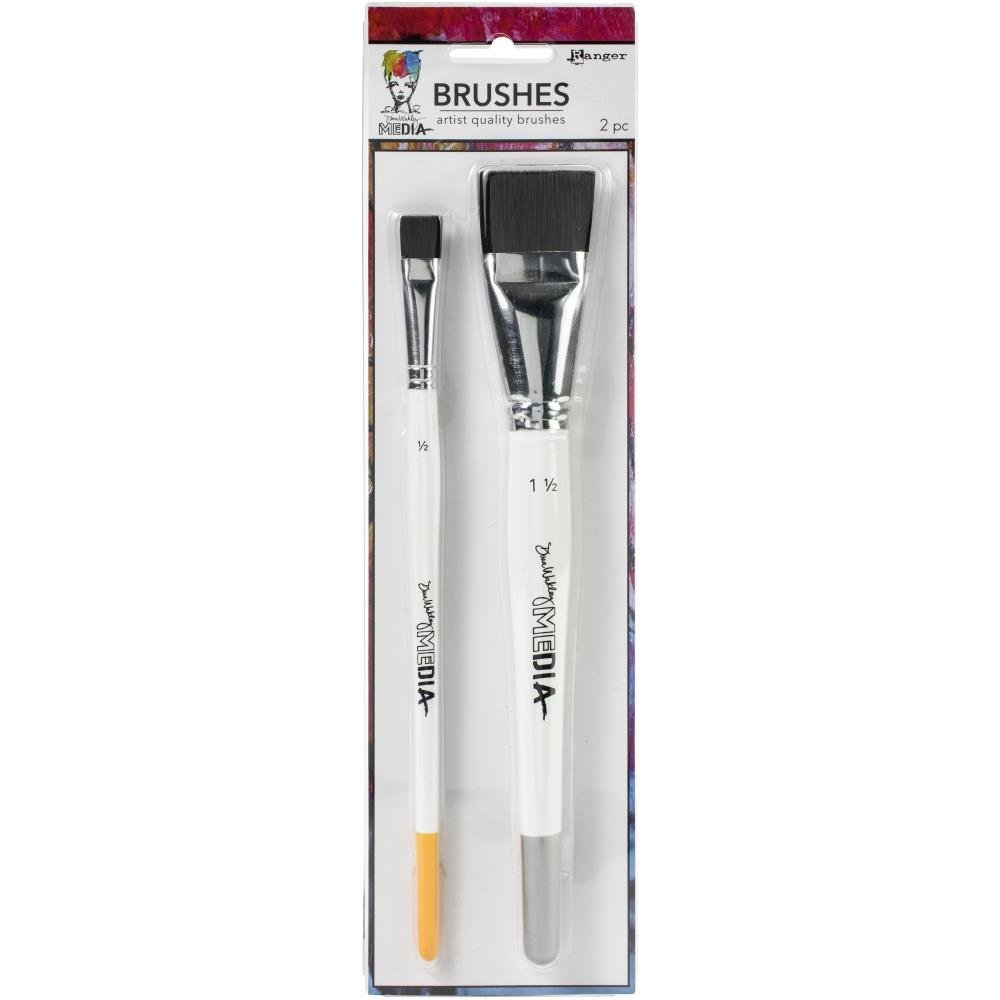 Dina Wakley Media Stiff Bristle Brushes - Crafty Divas
