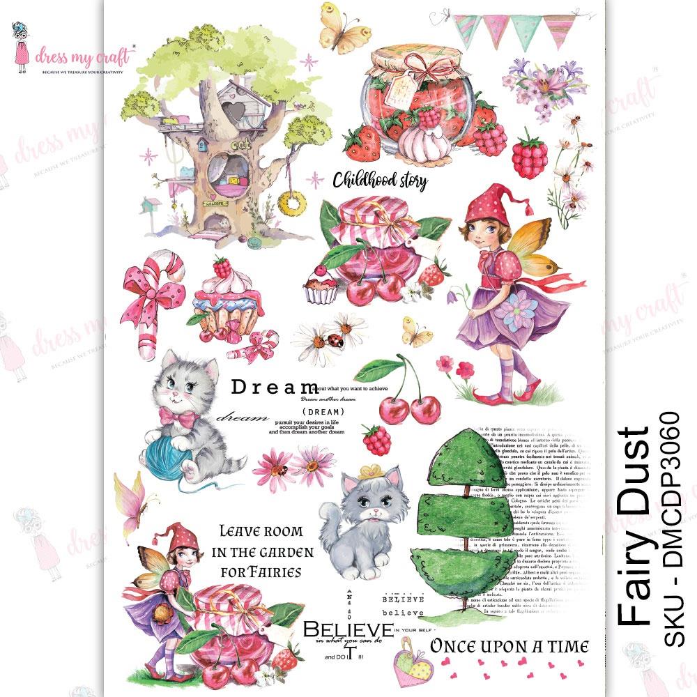 Dress My Craft Transfer Me Sheet A4 - Fairy Dust - Crafty Divas