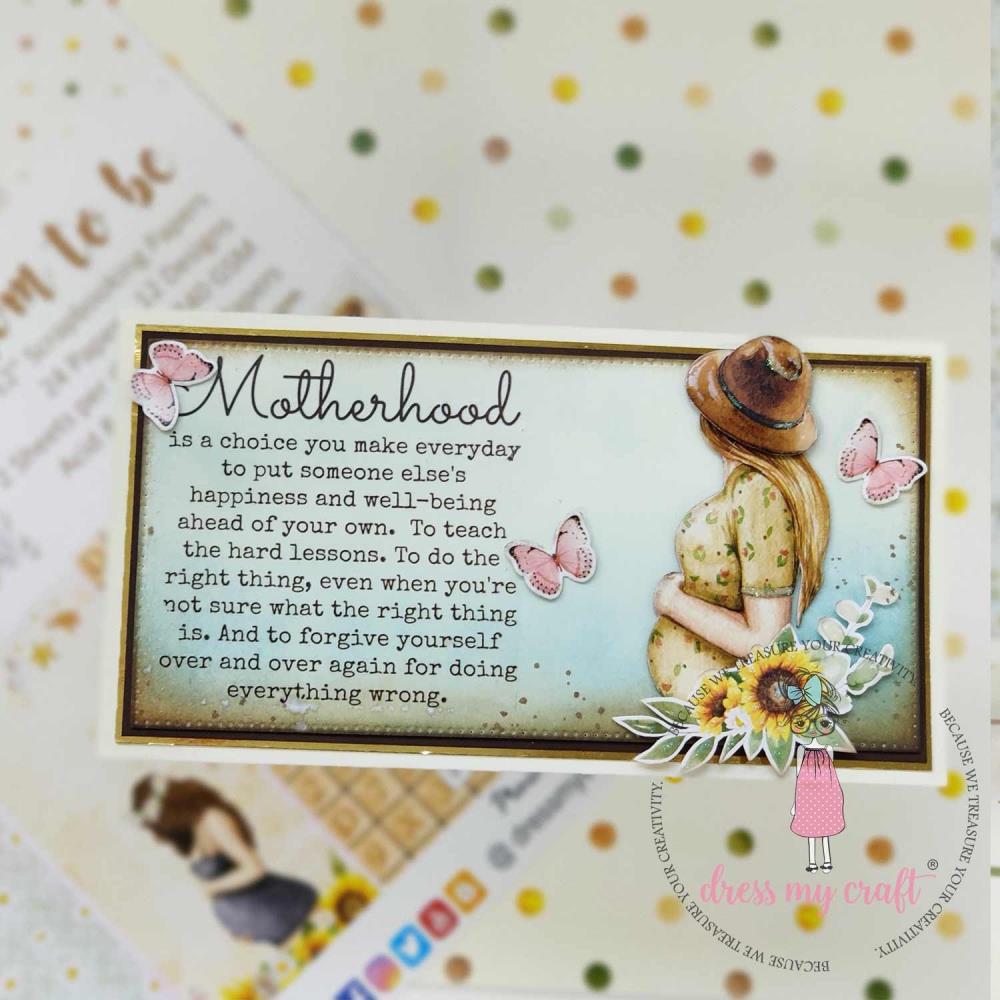 Dress My Craft Transfer Me Sheet A4 - Mom To Be #1 - Crafty Divas